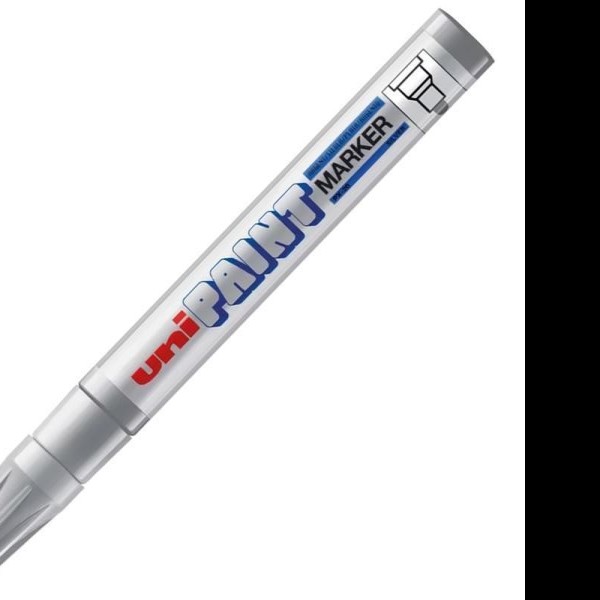 MARCADOR PERM. DELG. UNI-PAINT PX20 PRED. PLATA E12C144